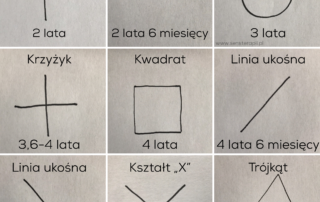 Kamienie milowe w rozwoju integracji wzrokowo – ruchowej.