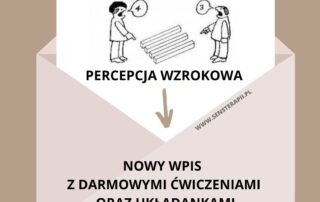 Percepcja wzrokowa - darmowe karty pracy i układanki lewopółkulowe.