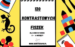 Czarno-białe karty do stymulacji wzrokowej noworodków.